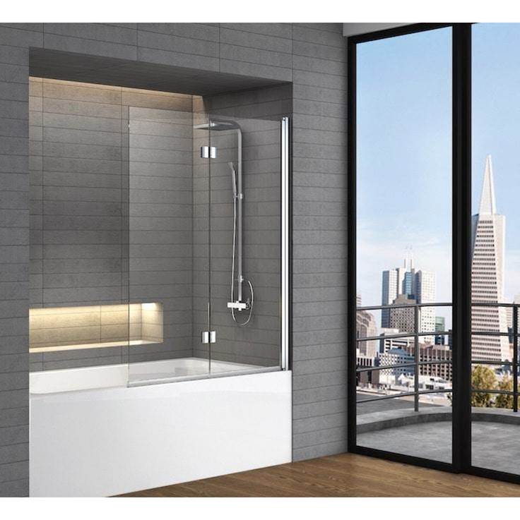 Oceania Baths QI-105 Hinged 47" Bathtub Shield
