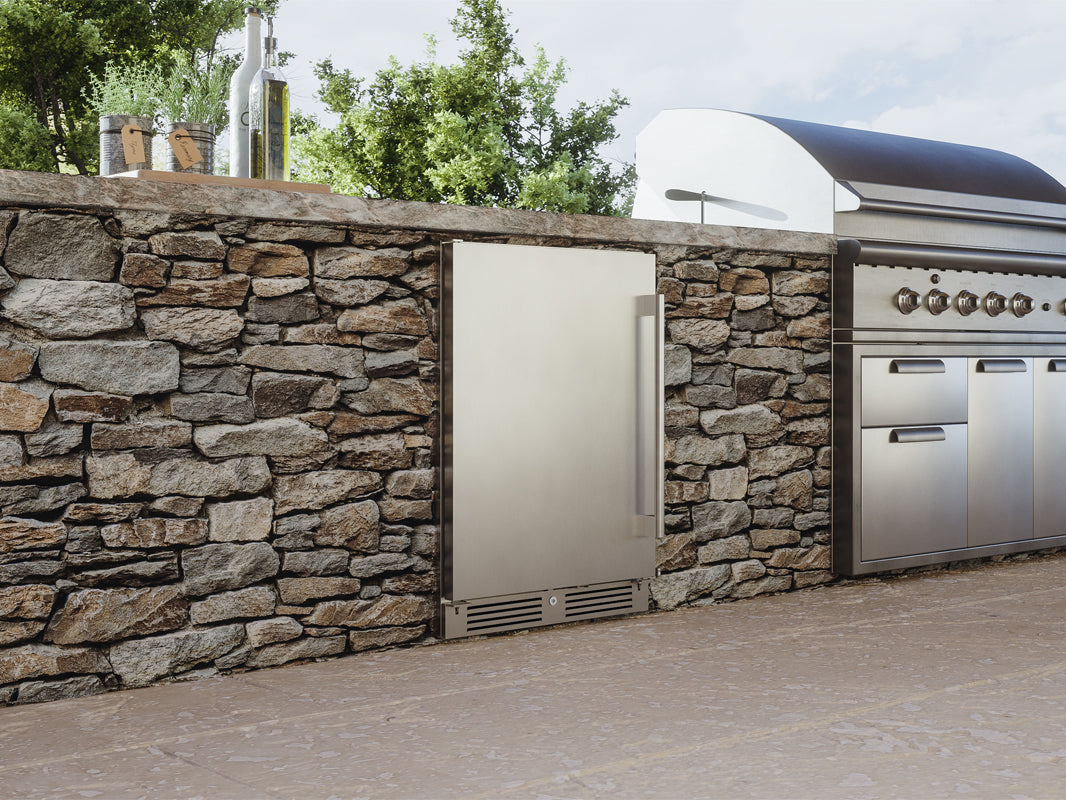 Zephyr Presrv Bev Outdoor Cooler 24in UC SS Lock Single Zone