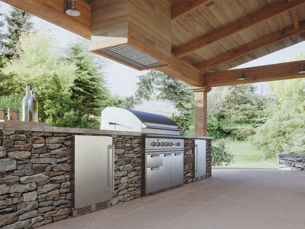 Zephyr Presrv Bev Outdoor Cooler 24in UC SS Lock Single Zone