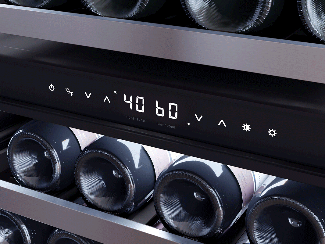 Zephyr Presrv Wine Cooler 24" Reversible Door Dual Zone