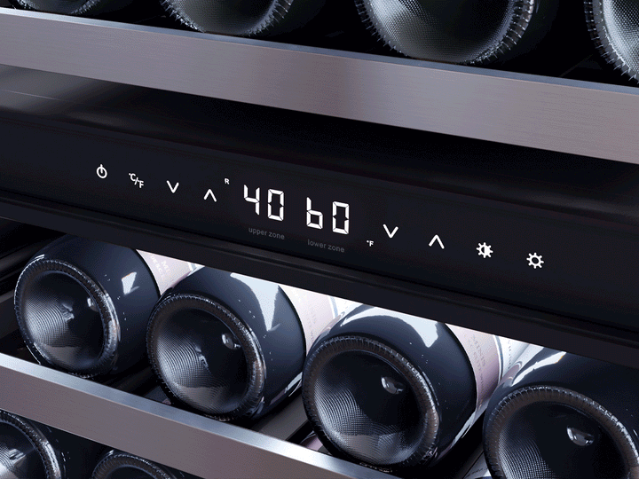 Zephyr Presrv Wine Cooler 24" Reversible Door Dual Zone