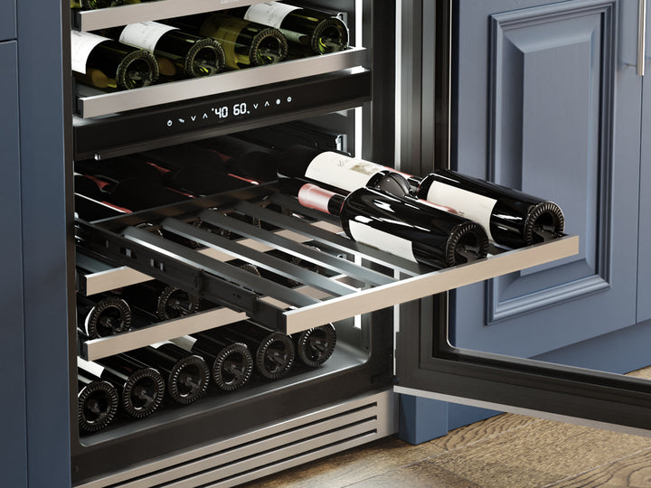 Zephyr Presrv Wine Cooler 24" Reversible Door Dual Zone