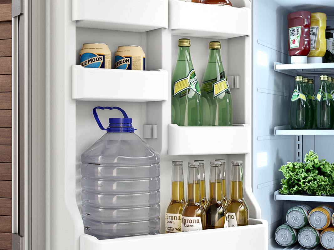 Zephyr Presrv Refrigerator 24in Compact Outdoor SS Reversible Lock 1 Zone