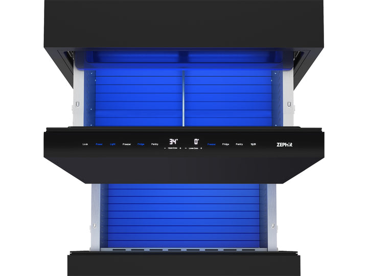 Zephyr Presrv Refrigerator Freezer Drawers 24"