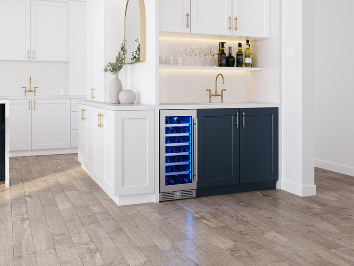 Zephyr Presrv Wine Cooler Stainless Steel Glass Rvs Door Single Zone