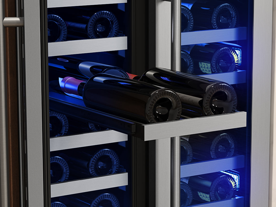 Zephyr Presrv French Door Wine Cooler 24" Dual Zone