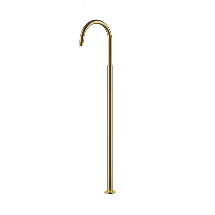 MGS Bagno Stainless Steel Floor mount Tub Spout