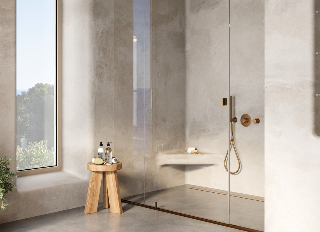 MGS Bagno Minimal Stainless Steel Thermostatic Trim