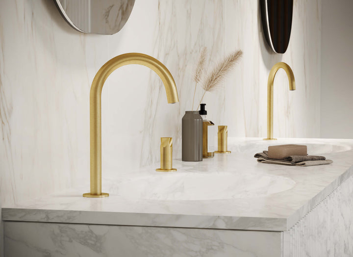 MGS Bagno Penta Two hole Stainless Steel Basin Faucet