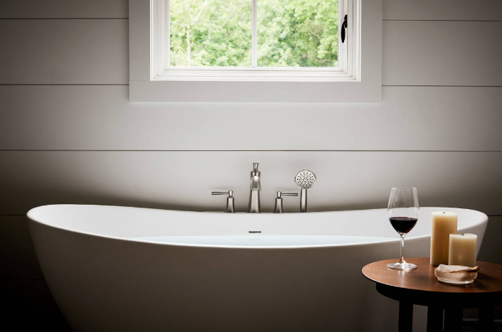 Hansgrohe Joleena 4-Hole Roman Tub Set Trim with 1.75 GPM Handshower