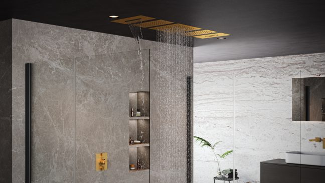 California Faucets Rainscape™ 14" X 7" Recessed Showerhead - Waterfall