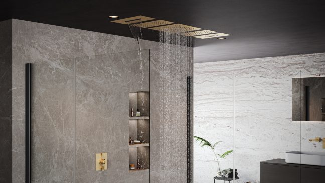 California Faucets Rainscape™ 14" X 7" Recessed Showerhead - Waterfall