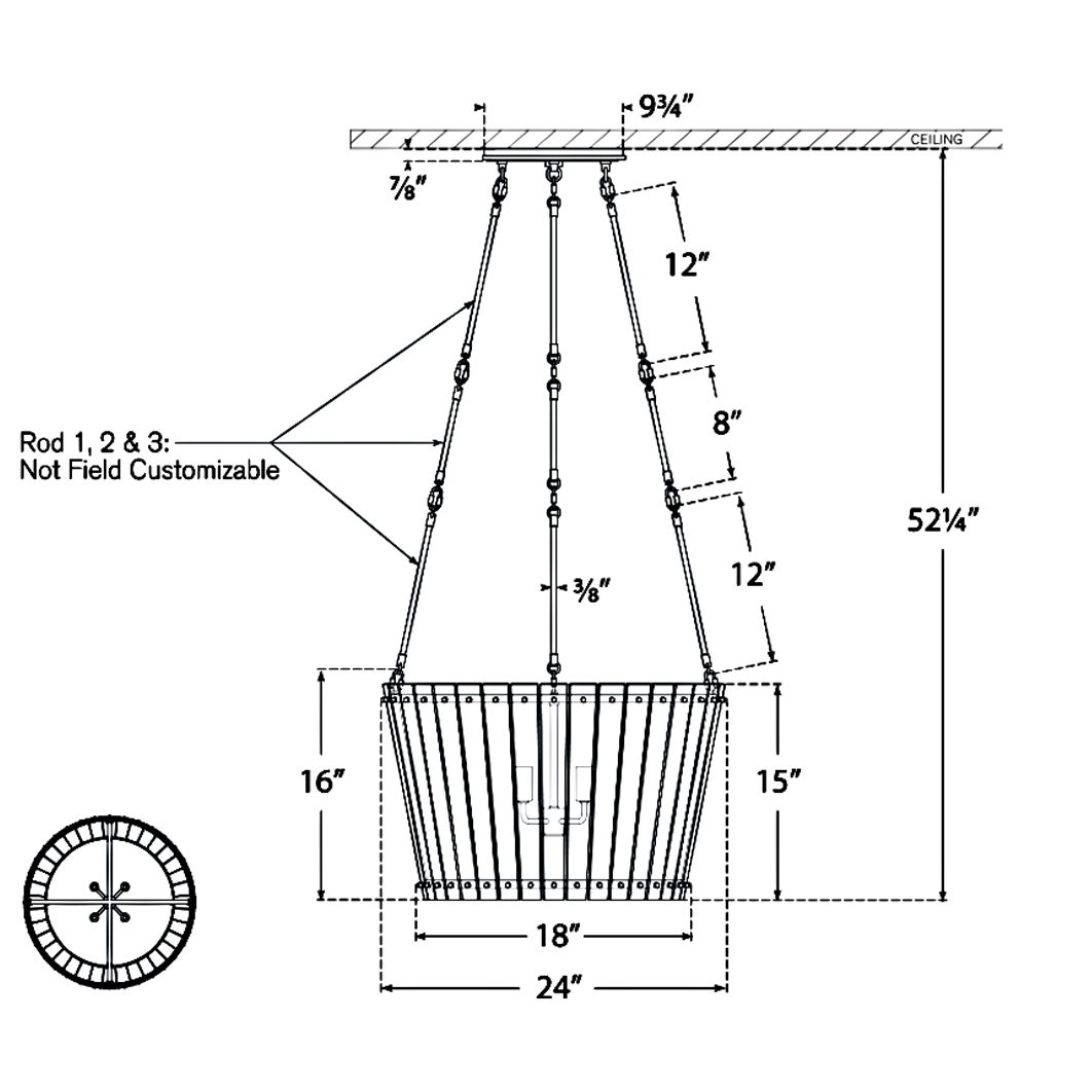 Visual Comfort Signature Cadence Chandelier