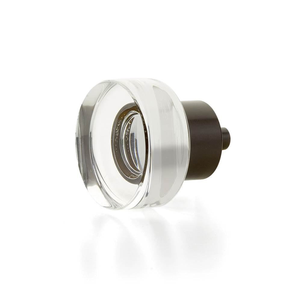 Schaub And Company City Lights Round Disc Glass Knob