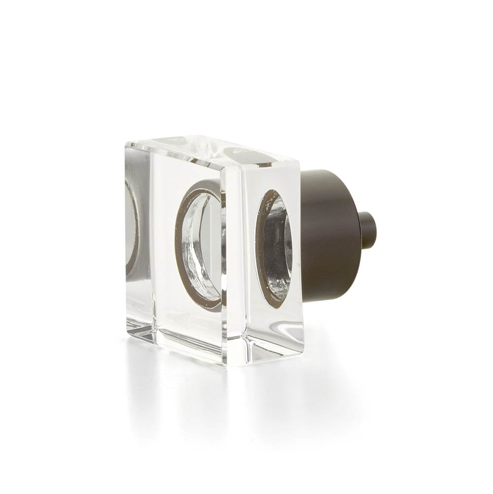 Schaub And Company City Lights Square Glass Knob