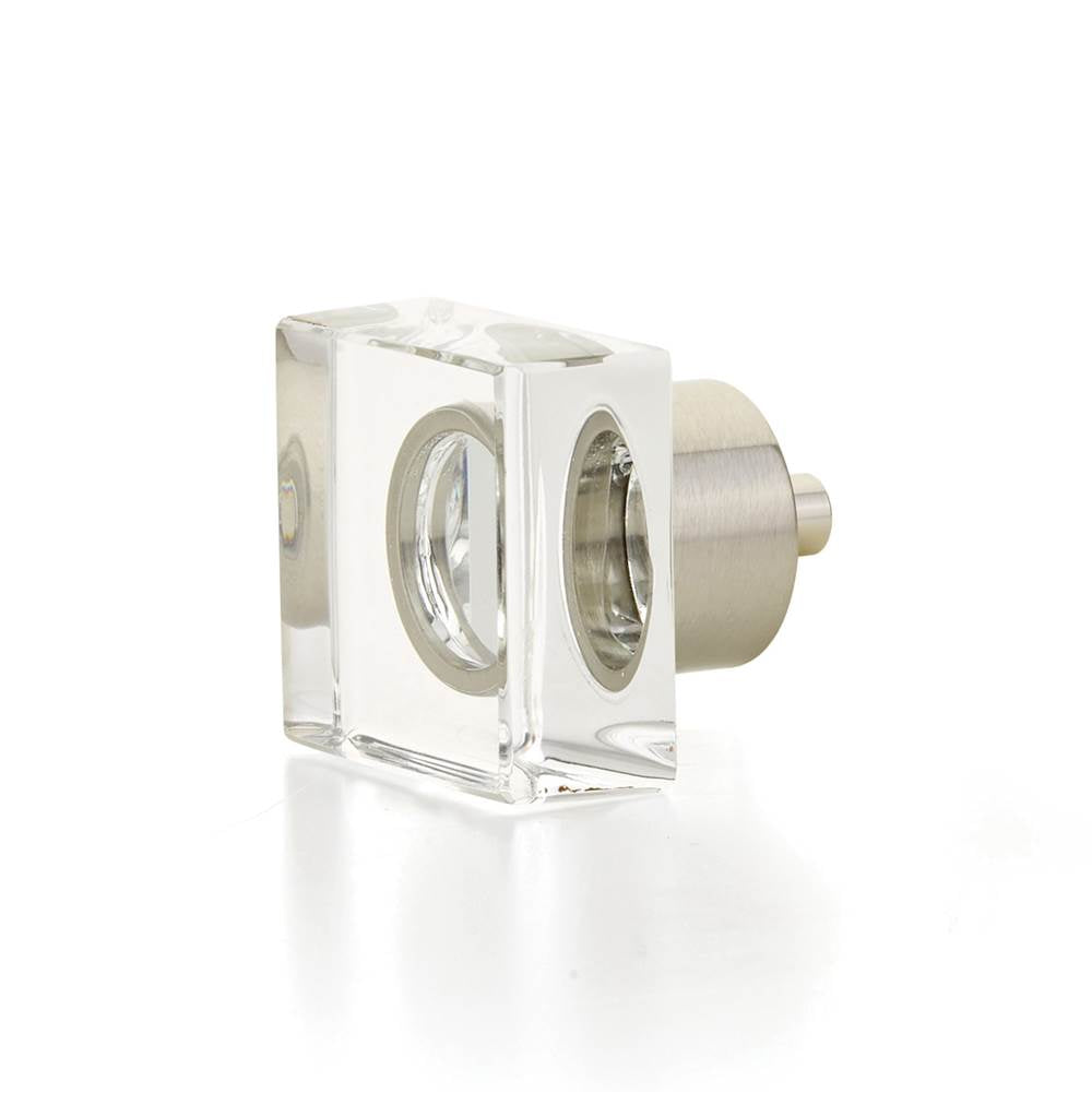 Schaub And Company City Lights Square Glass Knob
