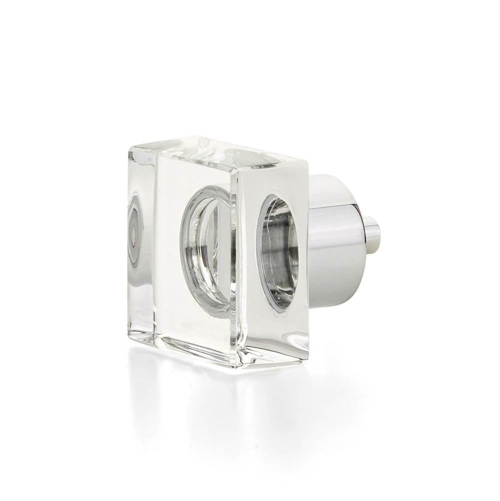 Schaub And Company City Lights Square Glass Knob