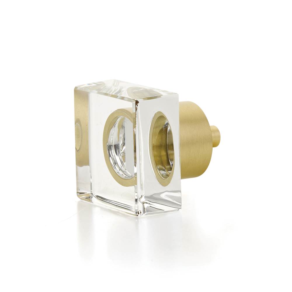 Schaub And Company City Lights Square Glass Knob