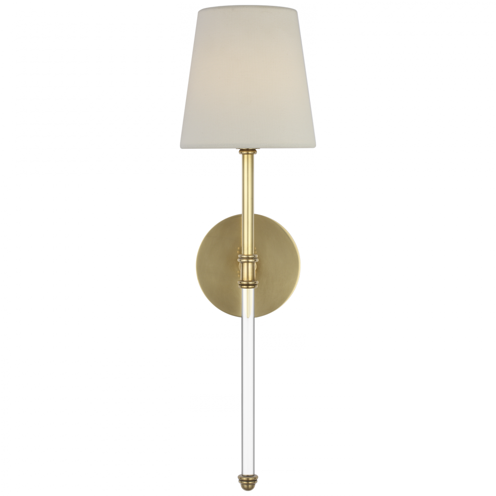Visual Comfort Signature Camille Cordless Wall Sconce in Hand-Rubbed Antique Brass