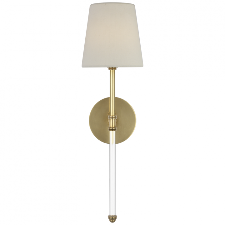 Visual Comfort Signature Camille Cordless Wall Sconce in Hand-Rubbed Antique Brass