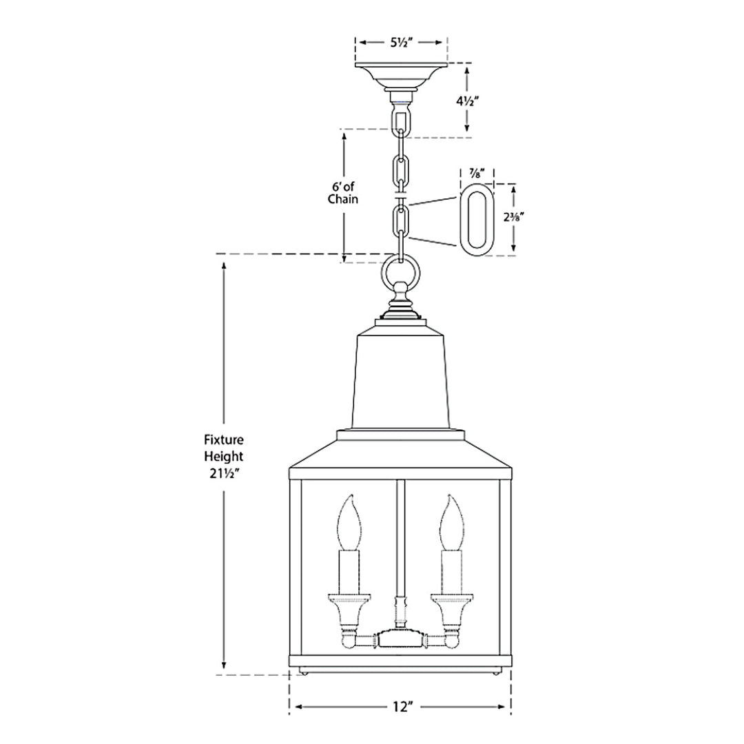 Visual Comfort Signature Brantley Lantern Pendant