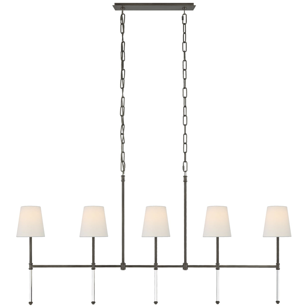 Visual Comfort Signature Camille Linear Chandelier (view 2)