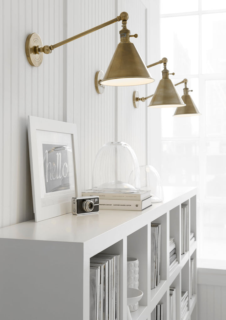 Visual Comfort Signature Boston Functional Plug-in Library Sconce (view 3)