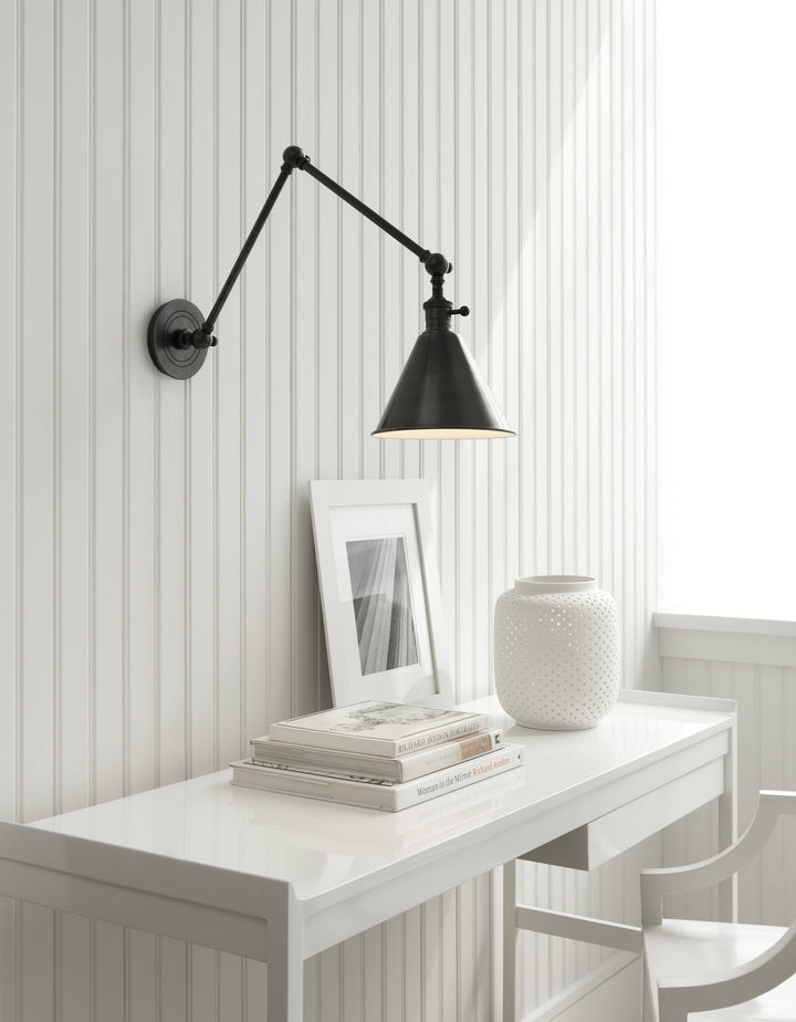 Visual Comfort Signature Boston Functional Plug-in Library Sconce (view 2)