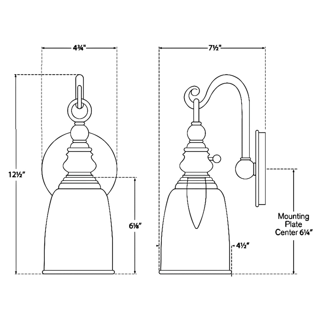 Visual Comfort Signature Boston Loop Arm Wall Sconce