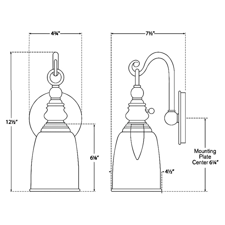 Visual Comfort Signature Boston Loop Arm Wall Sconce
