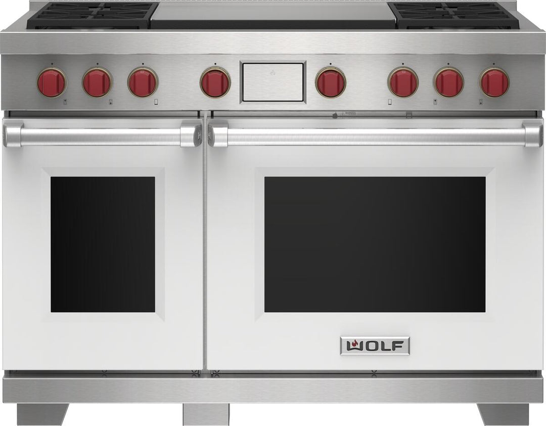 Wolf Dual Fuel Range Burners And Infrared Dual Griddle