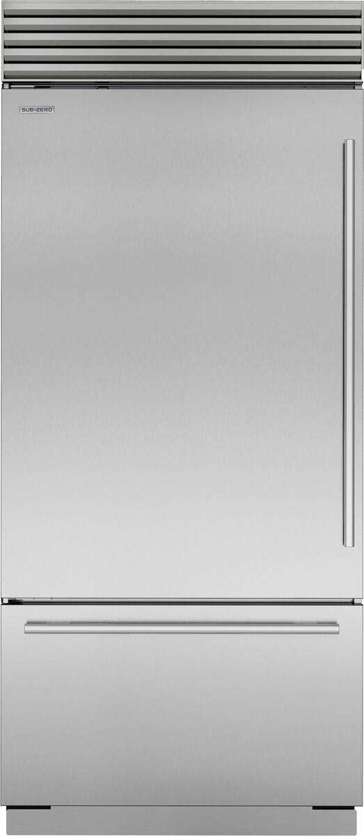 Sub-Zero Refrigerator, 36" Built-in Over-under Internal Dispenser Stainless Steel