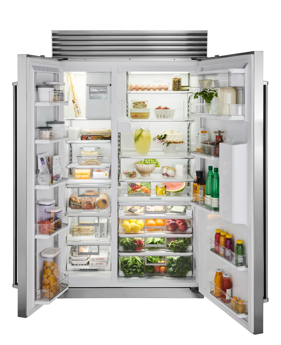 Sub-Zero 48" Built-in Refrigerator Side-by-side With External Ice &  Water Dispenser