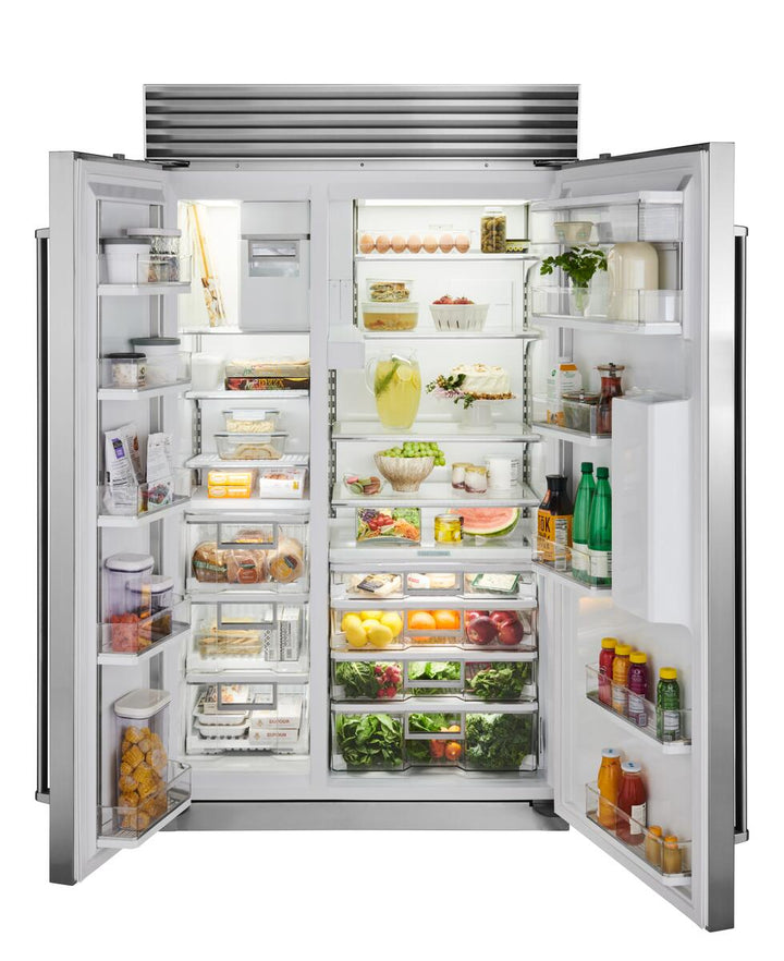 Sub-Zero 48" Built-in Refrigerator Side-by-side With External Ice &  Water Dispenser