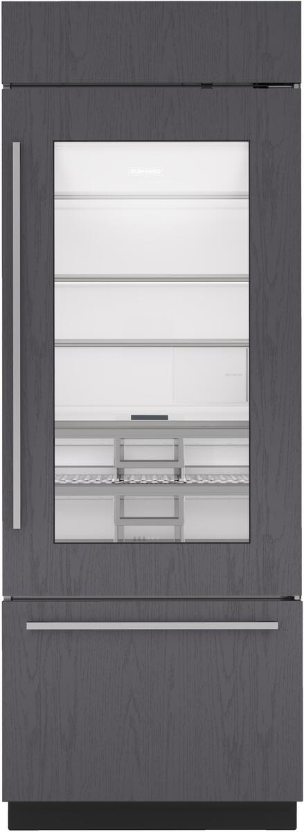 Sub-Zero Refrigerator, 30" Built-in Glass Door Overlay