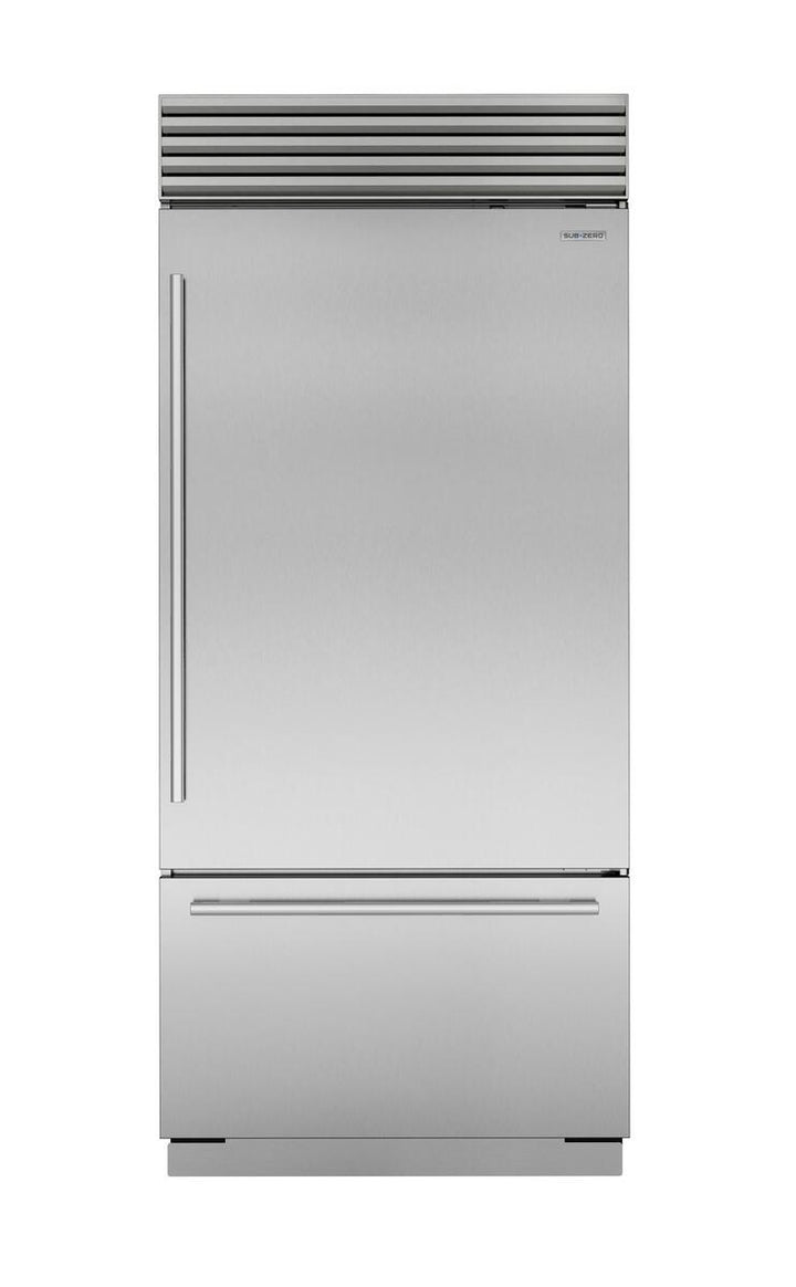 Sub-Zero Refrigerator, 36" Built-in Over-under Internal Dispenser Stainless Steel