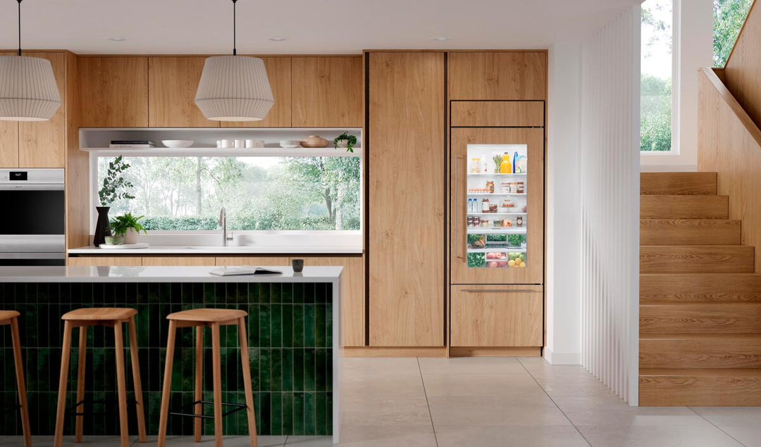 Sub-Zero Refrigerator, 30" Built-in Glass Door Overlay