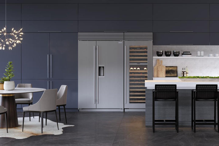 Sub-Zero 48" Built-in Refrigerator Side-by-side With External Ice &  Water Dispenser