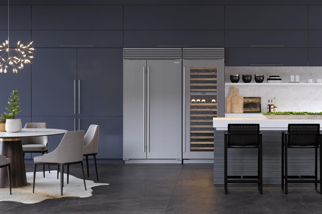 Sub-Zero Refrigerator, 42" Built-in Side-by-side Internal Ice Water Dispenser Stainless Steel