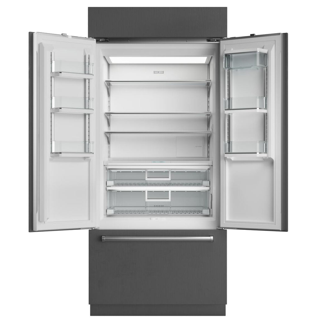 Sub-Zero Refrigerator, 36" Built-in French Door Internal Dispenser Stainless Steel