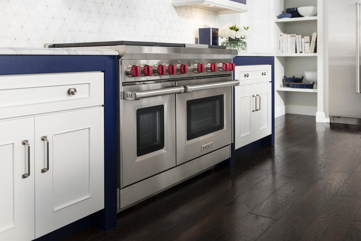 Wolf Gas Range Burners with Charbroiler