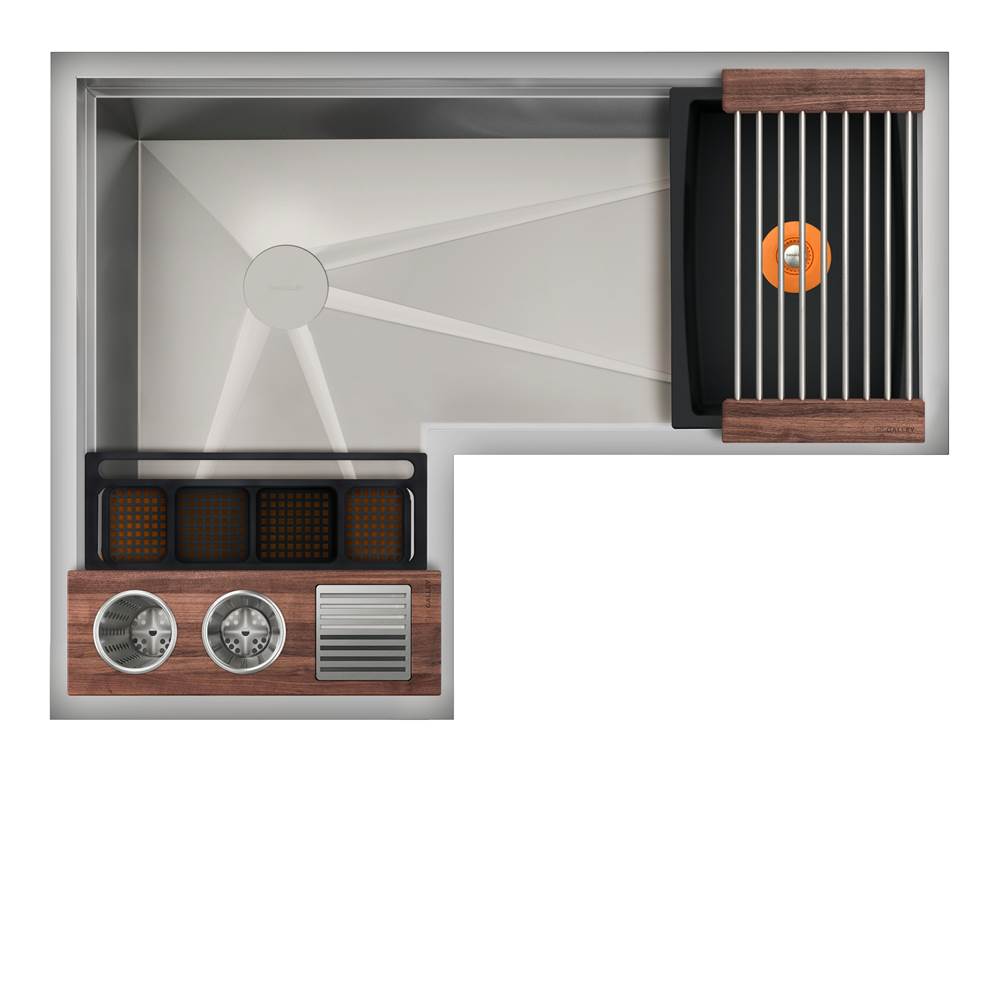 The Galley Ideal Corner WashStation™ 3X4C with Four Tool Wash Kit