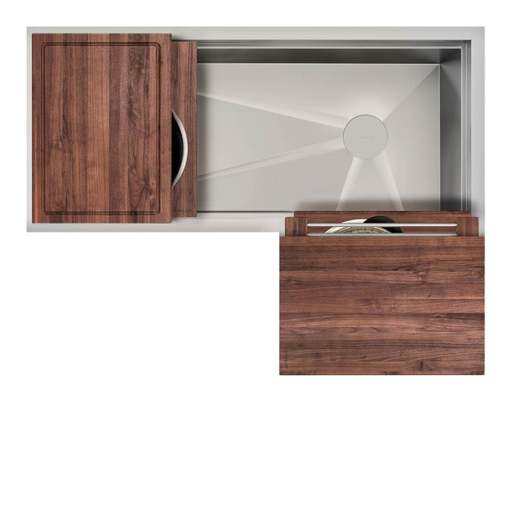 The Galley Ideal Corner Workstation with Five Tool Culinary Kit