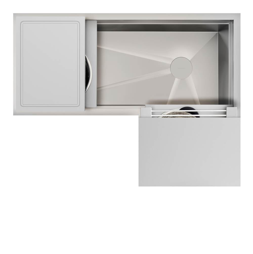 The Galley Ideal Corner Workstation with Five Tool Culinary Kit