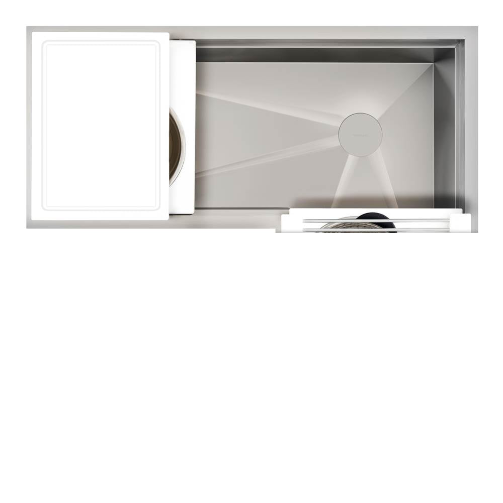 The Galley Ideal Corner Workstation with Five Tool Culinary Kit