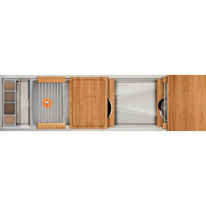 The Galley Ideal Work&WashStation™ 4D with Five Tool Culinary Kit and Four Tool Wash Kit