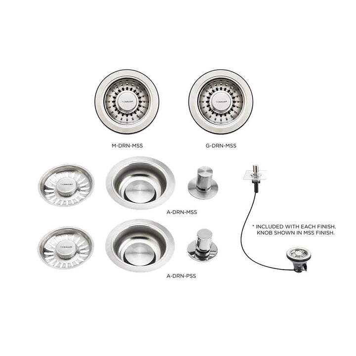 The Galley 3-in-1 Garbage Disposal Flange with Strainer Basket