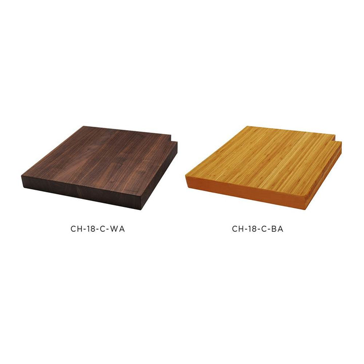 The Galley Upper Tier 2" thick Corner Chef's Block with Juice Groove