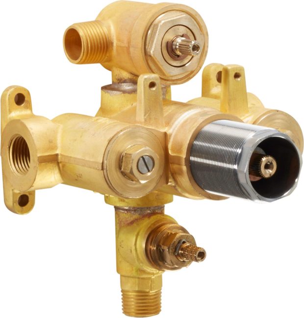 California Faucets StyleTherm® 1/2" Thermostatic Rough Valve with Integral Non-Shared Dual Outlets and Integral Single Volume Control