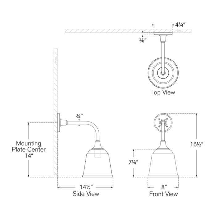 Visual Comfort Signature Academy Outdoor Rex Barn Sm Rockhouse Wall Light